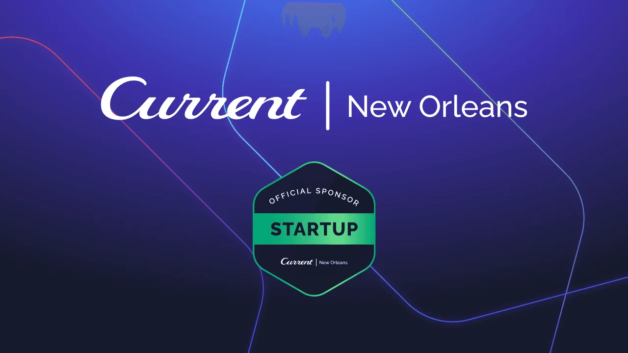 Current 2025 conference banner featuring Tacnode as sponsor at the streaming data event in New Orleans