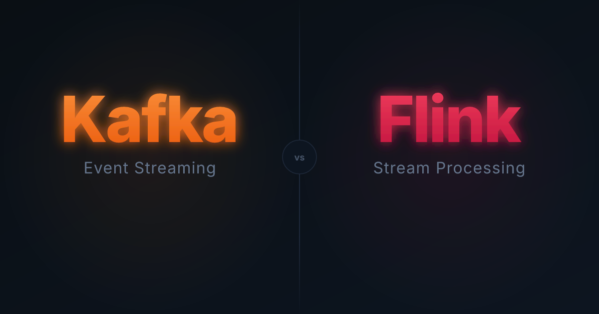 Apache Kafka vs Apache Flink: The Real Comparison Is Flink vs Kafka ...
